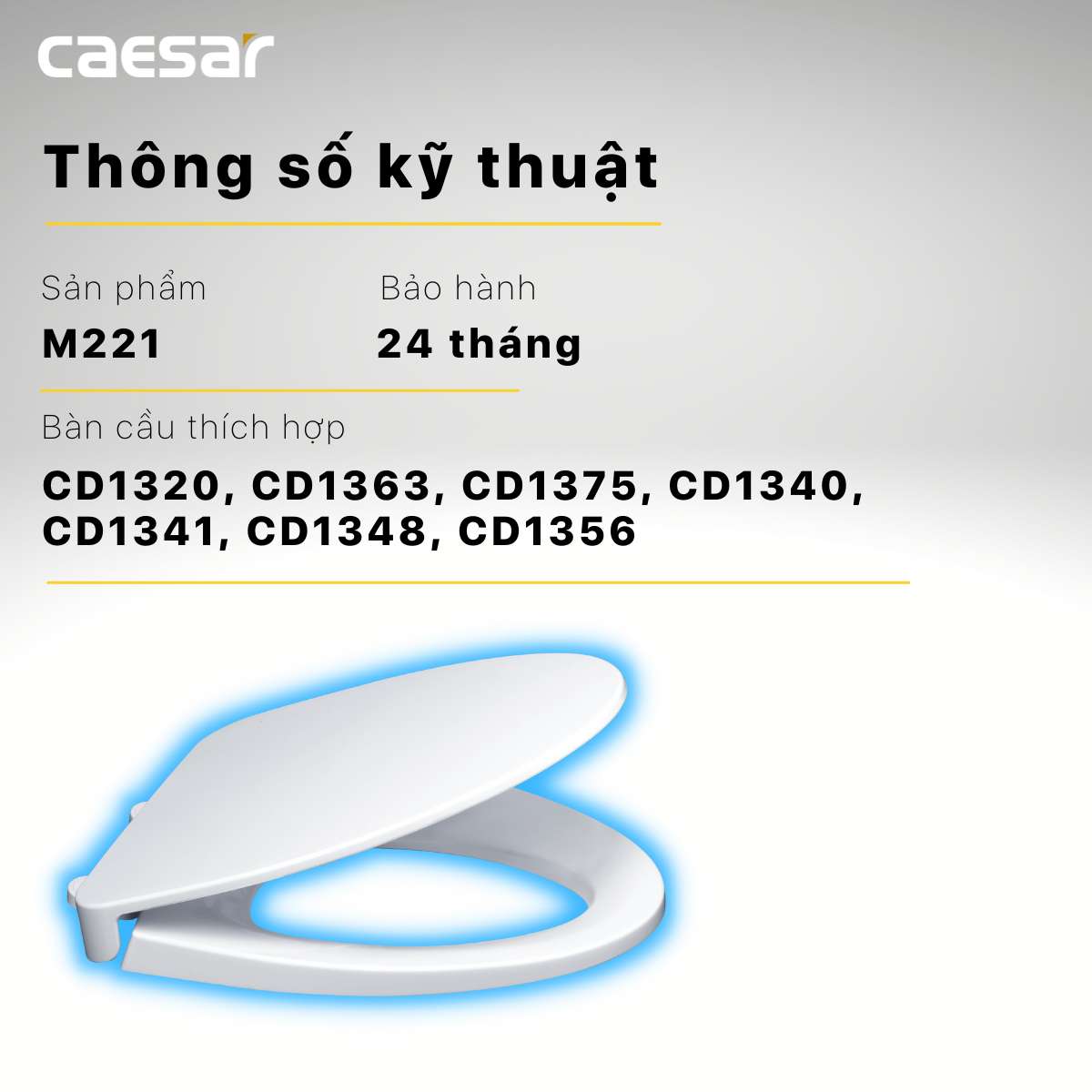 Nắp Đóng Êm Caesar M221