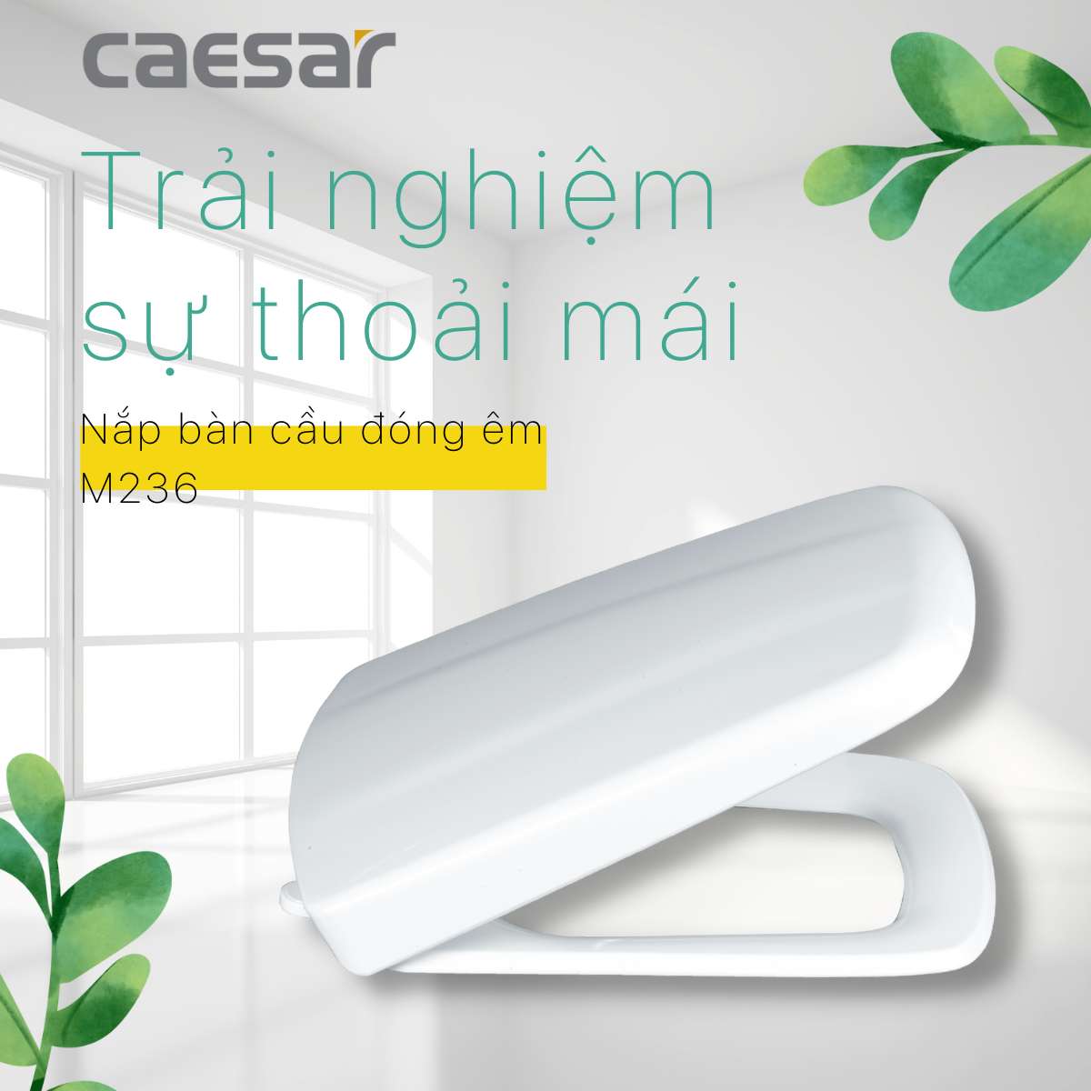 Nắp bồn cầu CAESAR M236