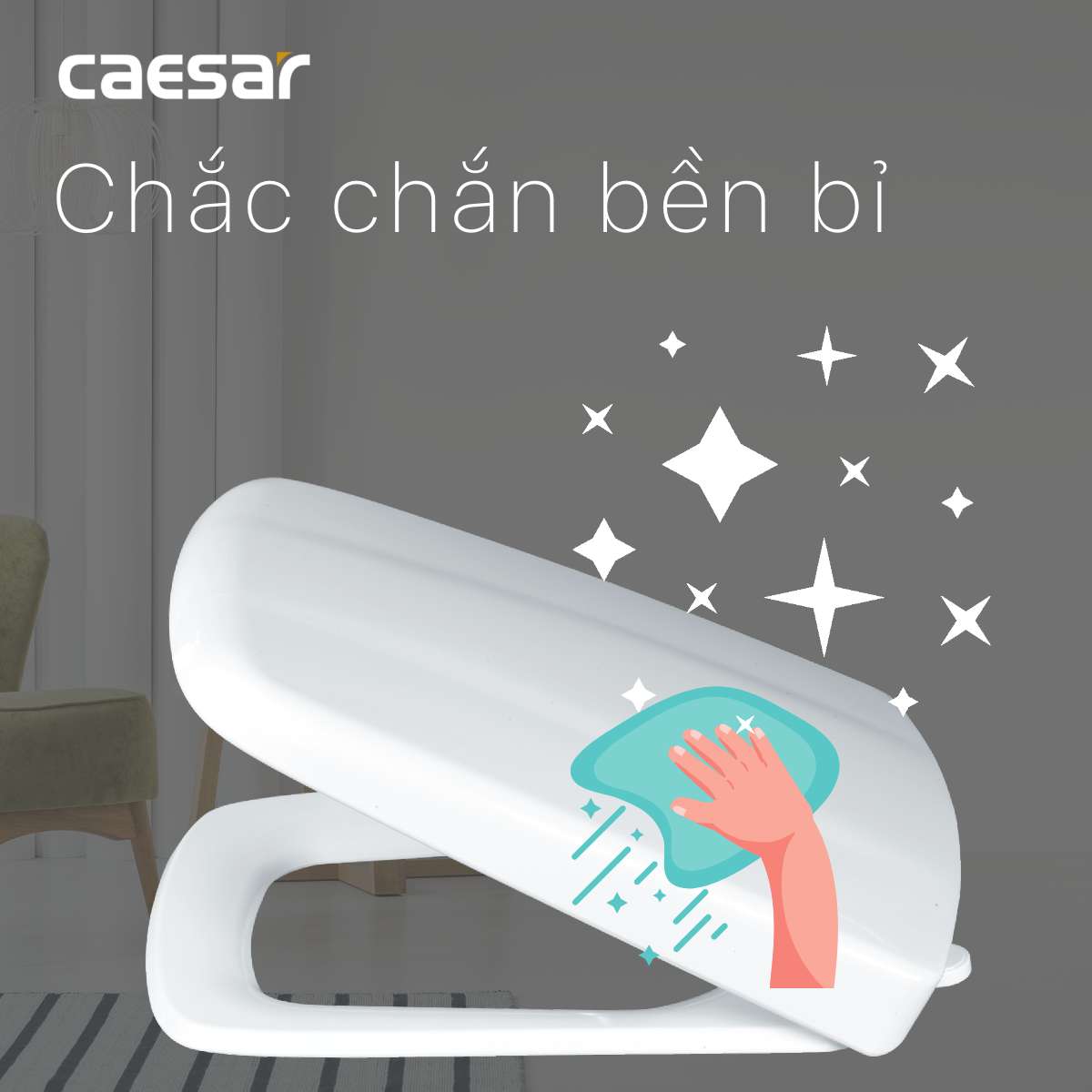 Nắp bồn cầu CAESAR M236