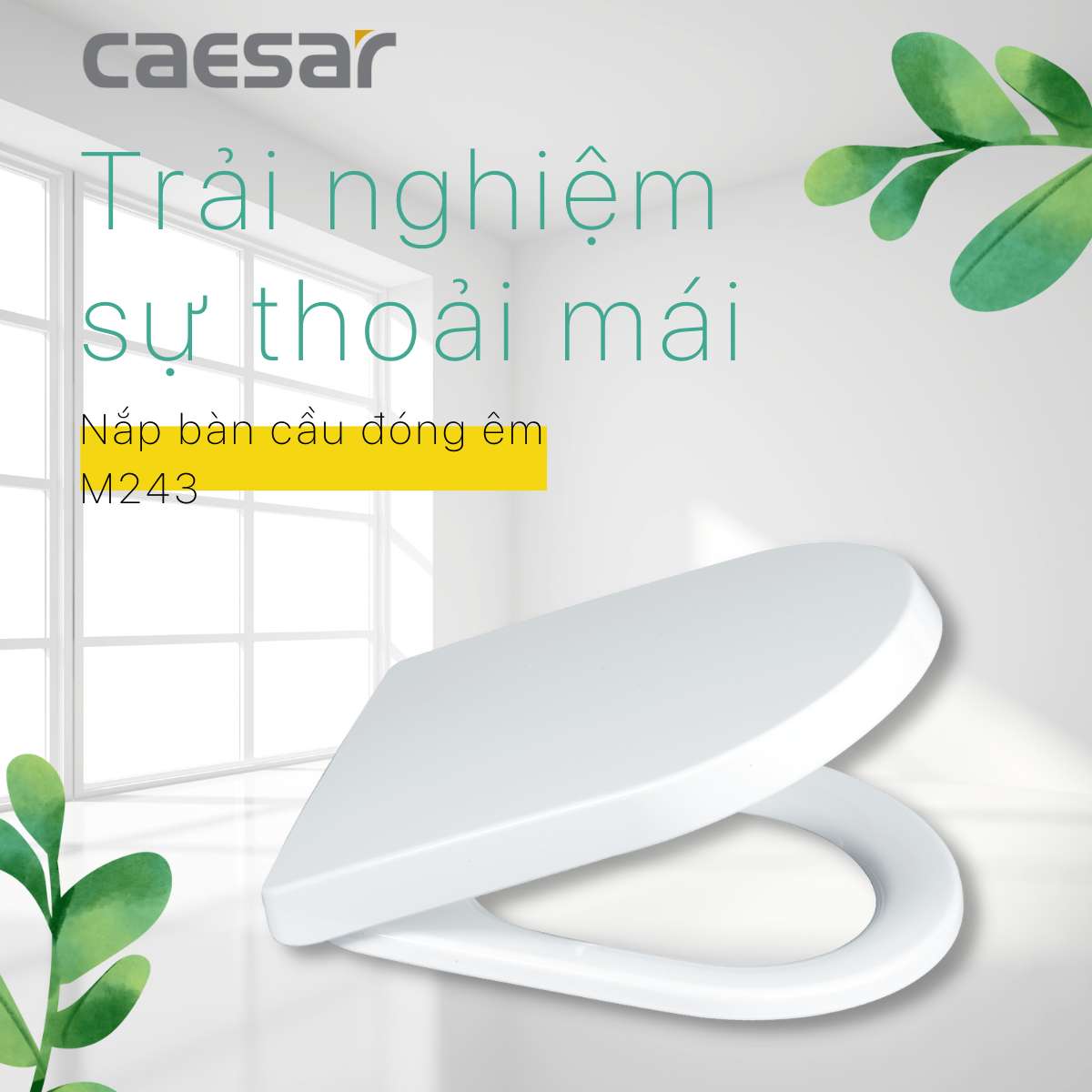 Nắp bồn cầu Caesar M243