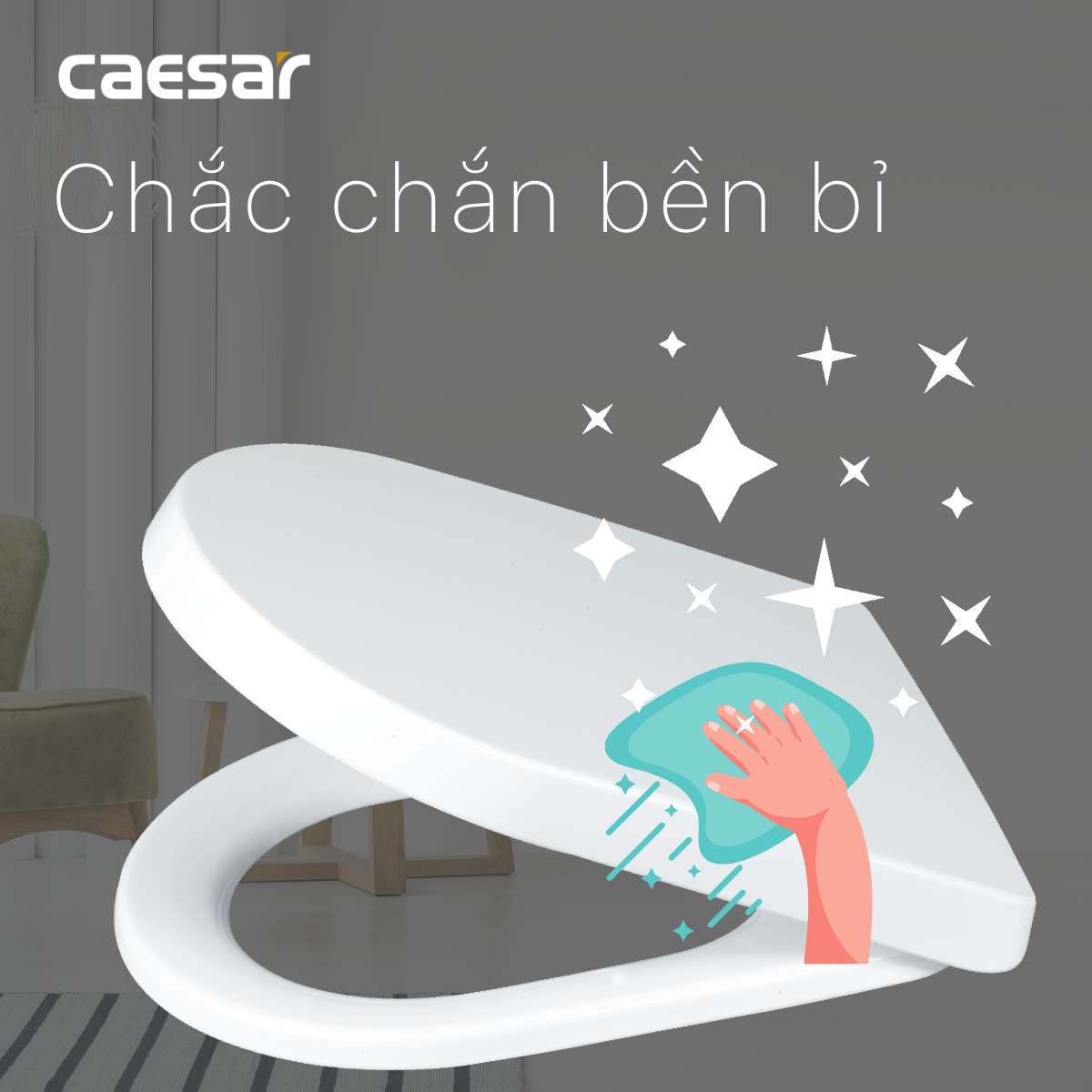 Nắp bồn cầu Caesar M243
