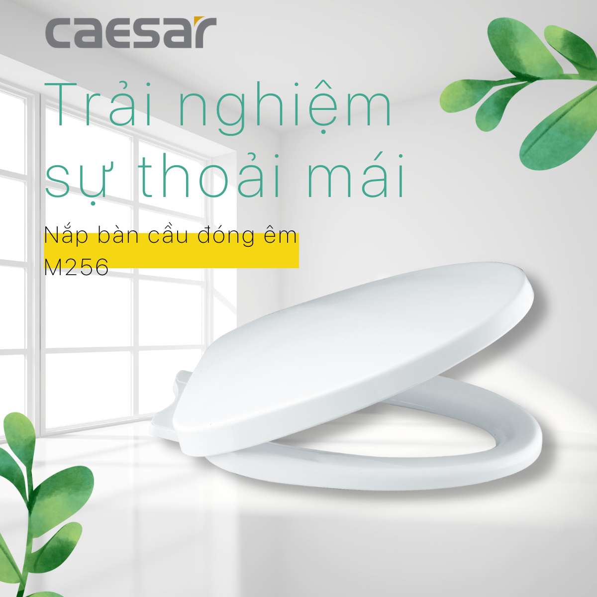 NẮP BỒN CẦU CAESAR M256