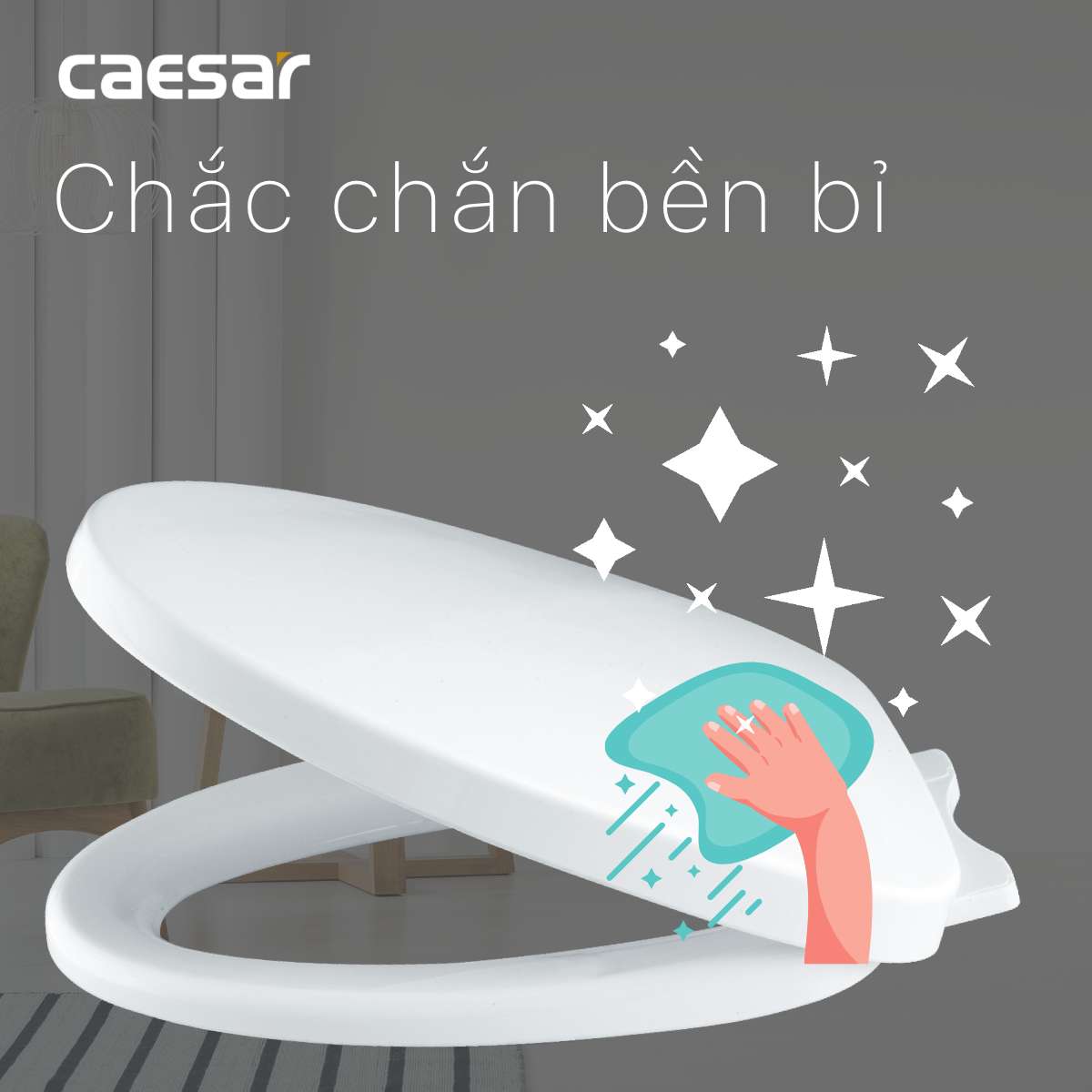 NẮP BỒN CẦU CAESAR M256