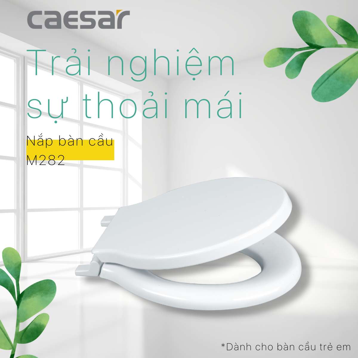 Nắp bồn cầu trẻ em Caesar M282