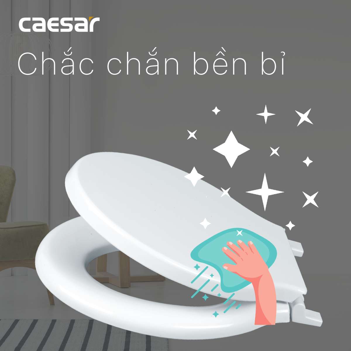Nắp bồn cầu trẻ em Caesar M282