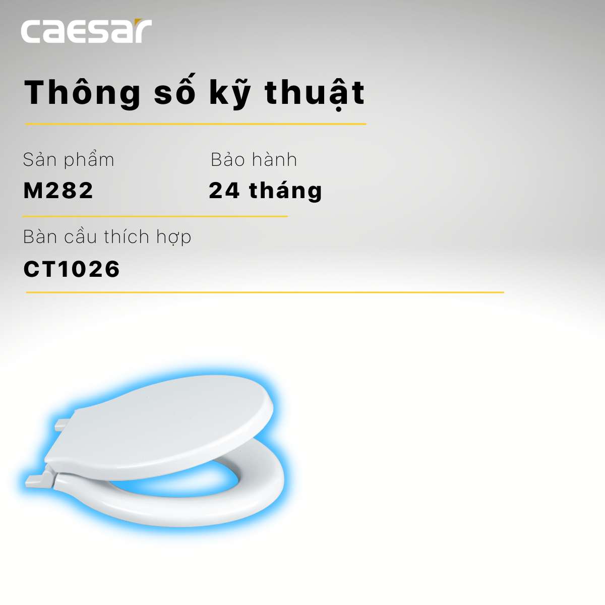 Nắp bồn cầu trẻ em Caesar M282