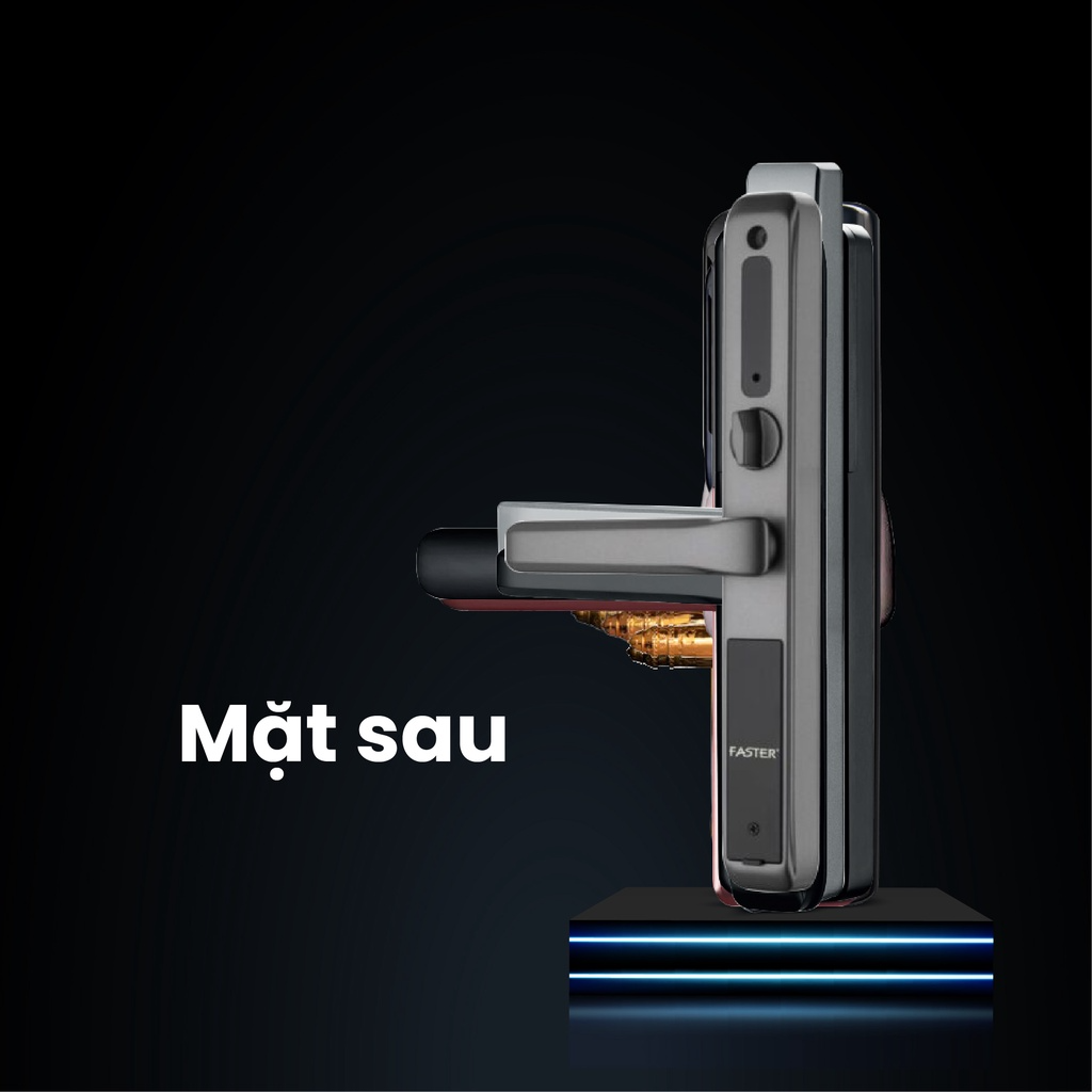 Khóa vân tay cửa nhôm FS6800 Grey