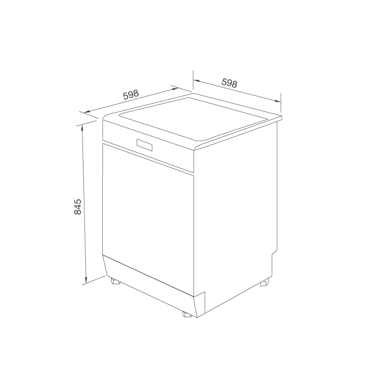 MÁY RỬA CHÉN MALLOCA MDW14-S10TFT