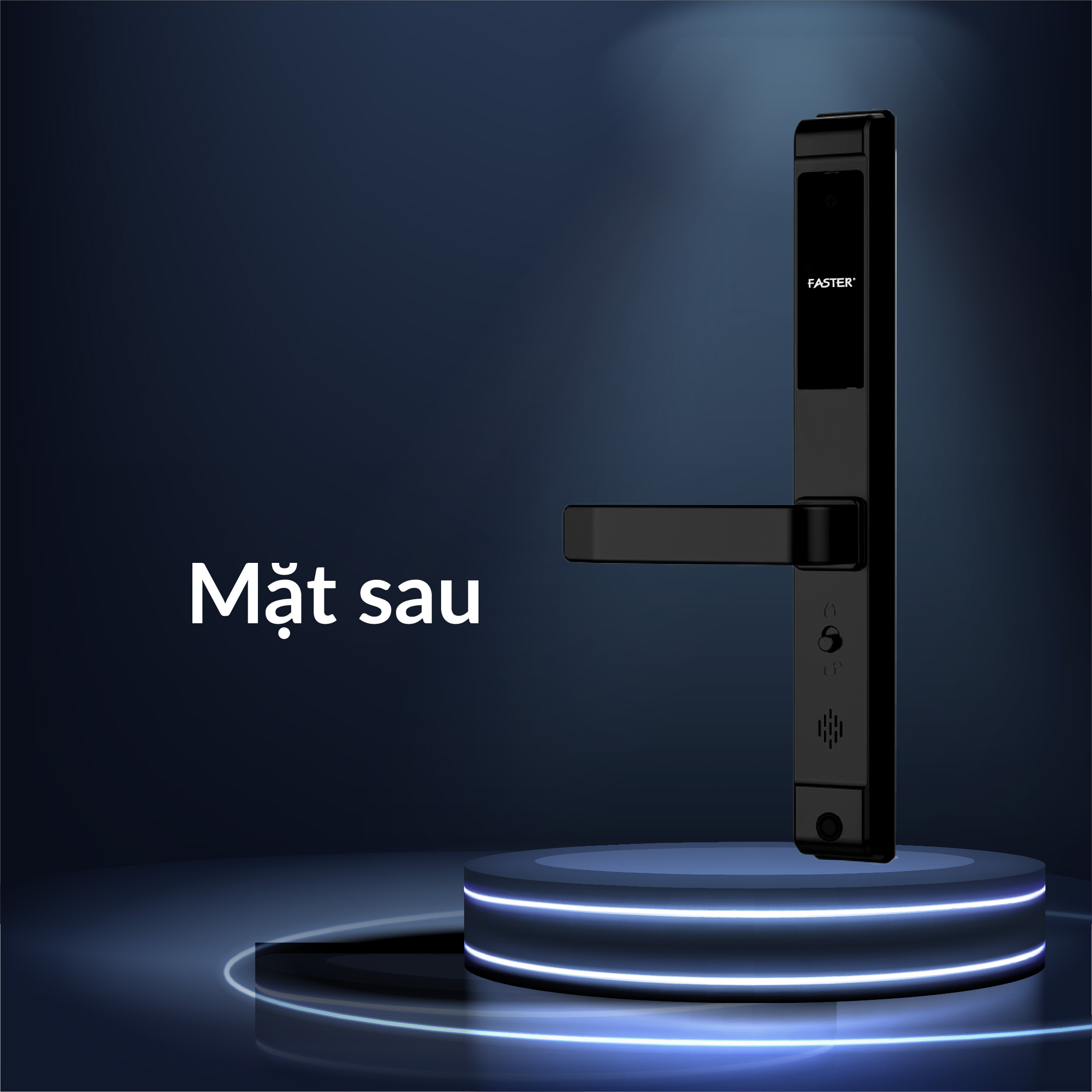 Khóa vân tay cửa nhôm FS6600 BL