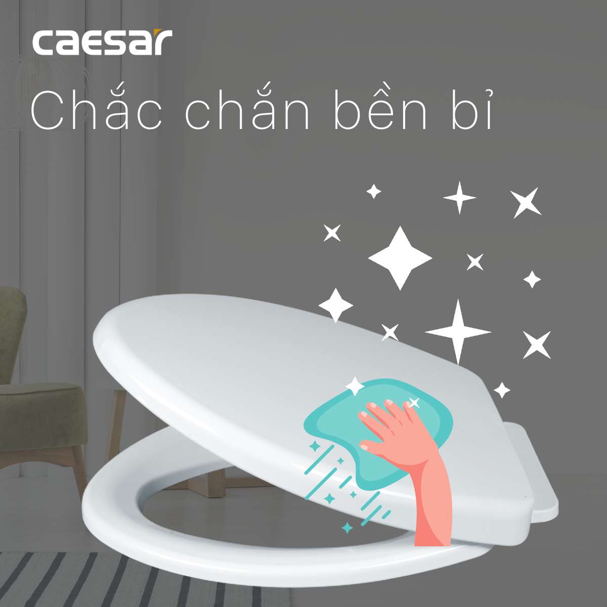 NẮP BỒN CẦU CAESAR MS220