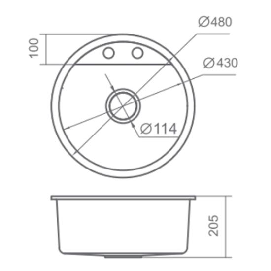Chậu rửa bát Geler GL-GR4822C