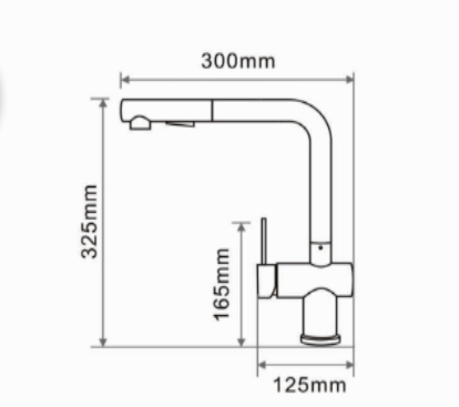 Vòi rửa bát Geler GL-4058B nóng lạnh