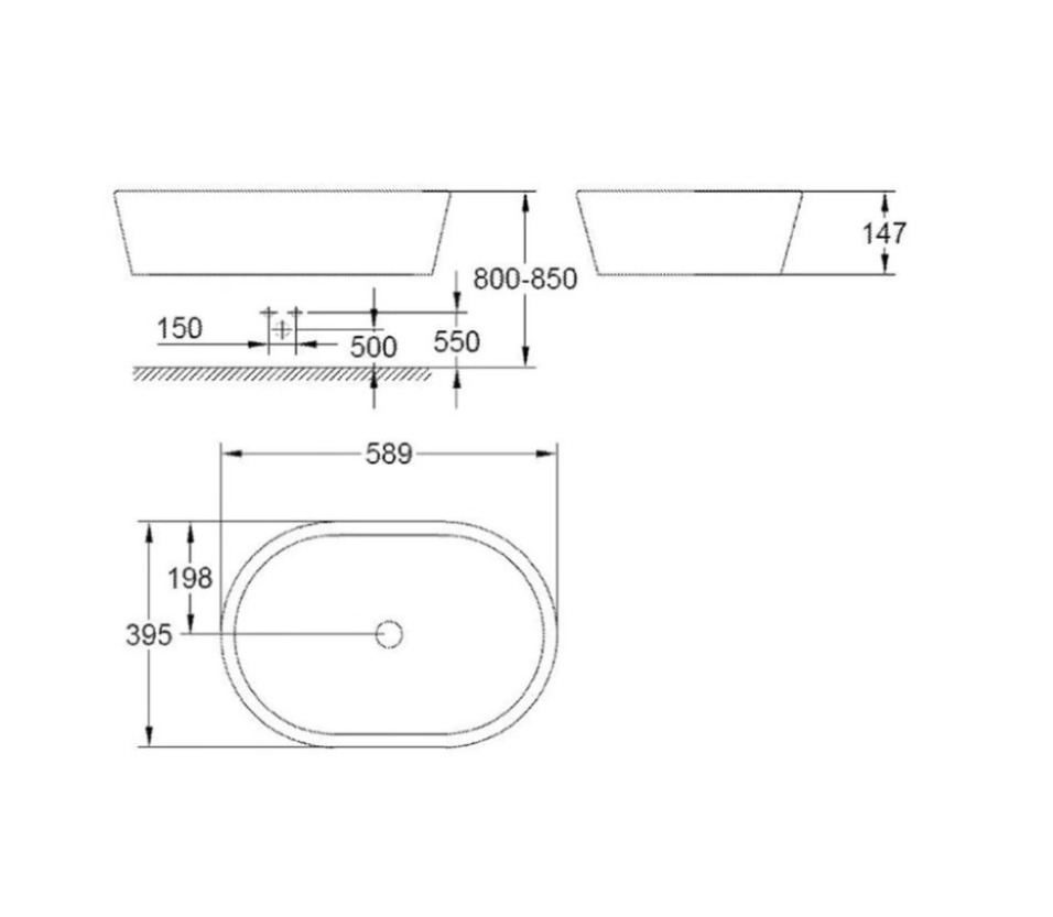 Lavabo đặt bàn GROHE 39122001