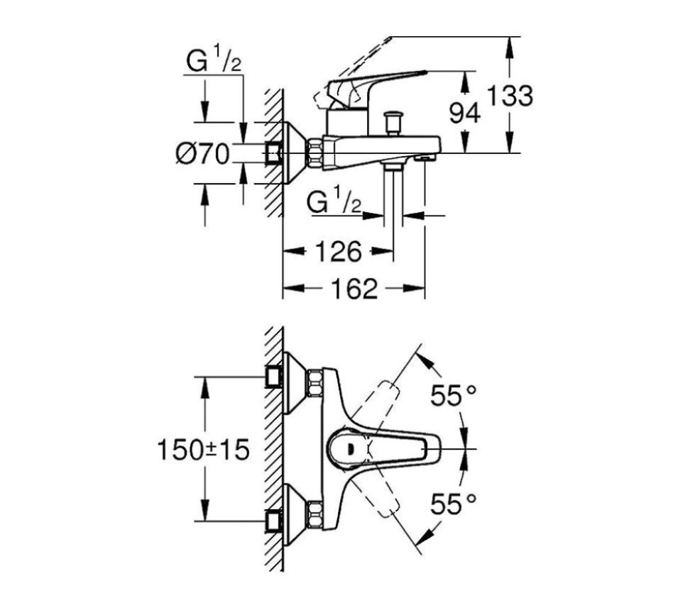 Sen tắm nóng lạnh GROHE 23601000