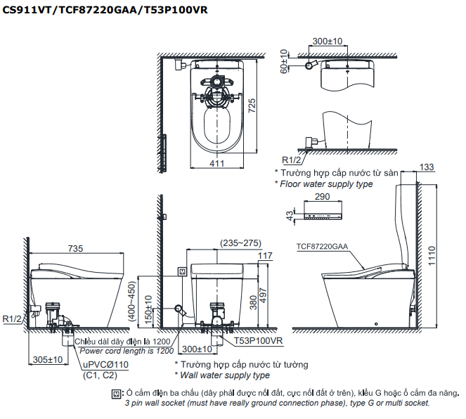 Bàn cầu thông minh NEOREST LS CS911VT_TCF87220GAA_T53P100VR