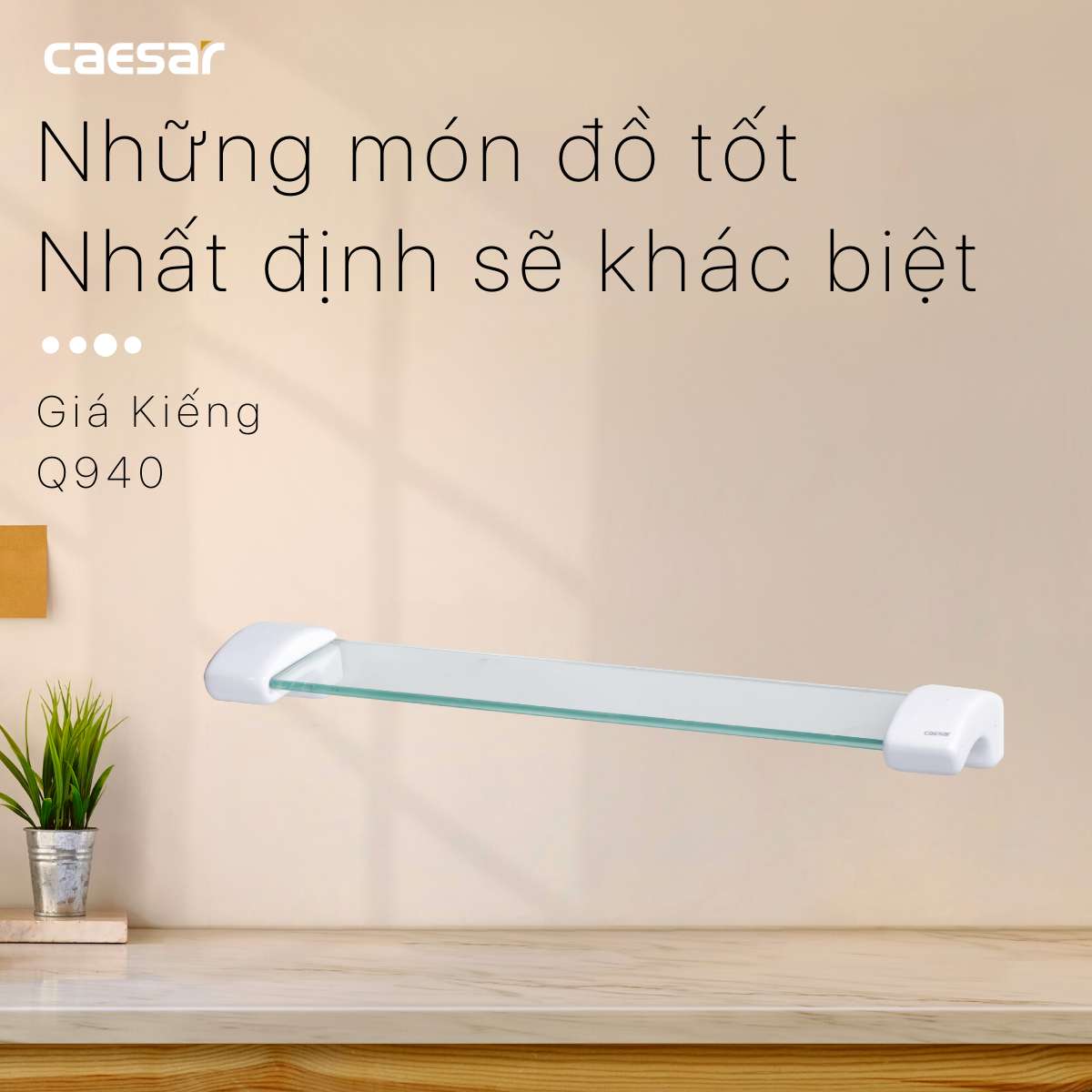 Kệ kính phòng tắm Caesar Q940