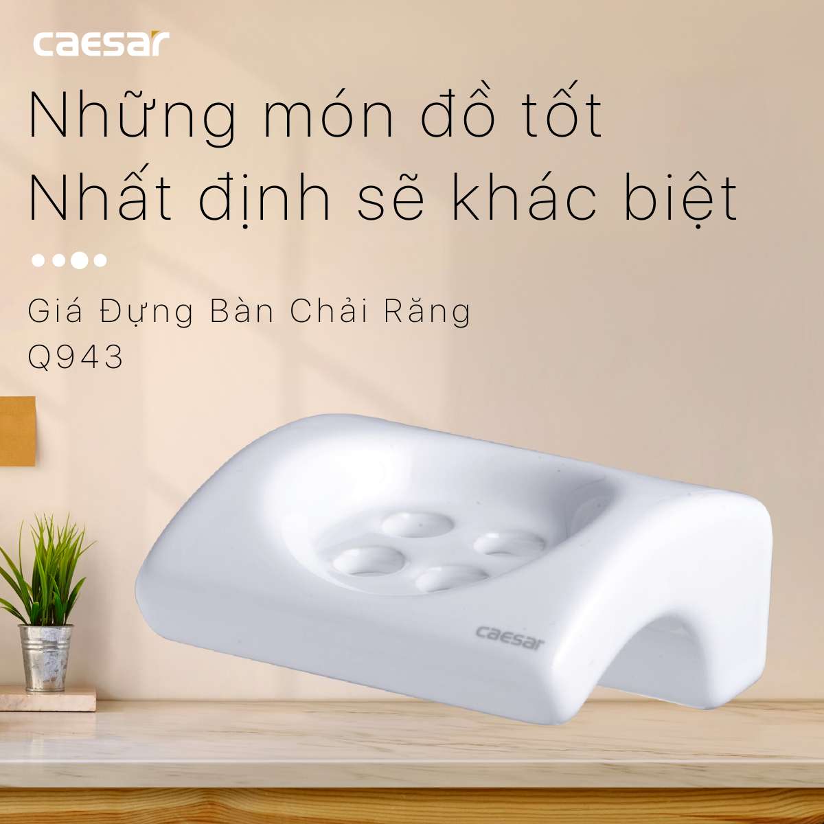 Kệ để bàn chải Caesar Q943