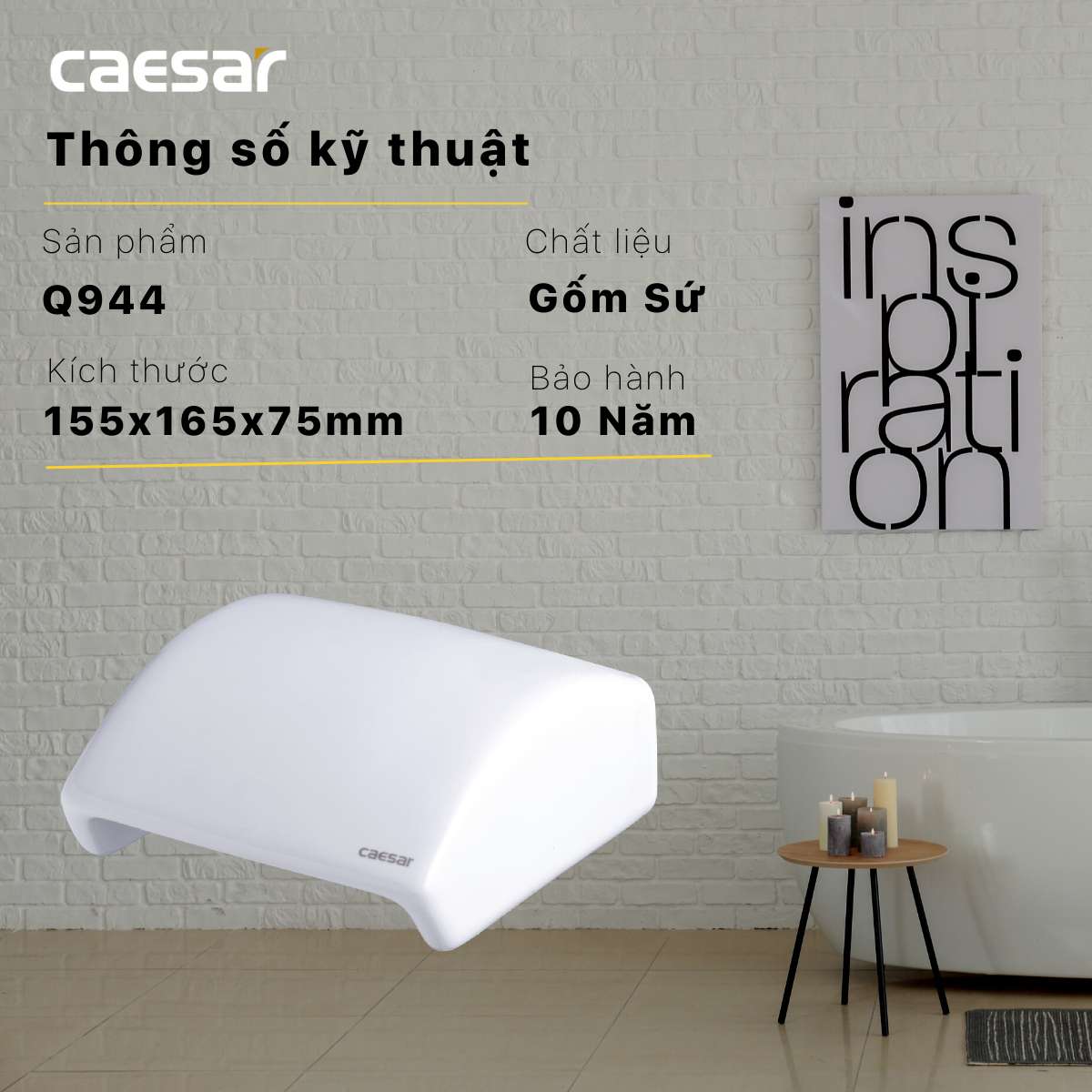 Trục giấy vệ sinh Caesar Q944