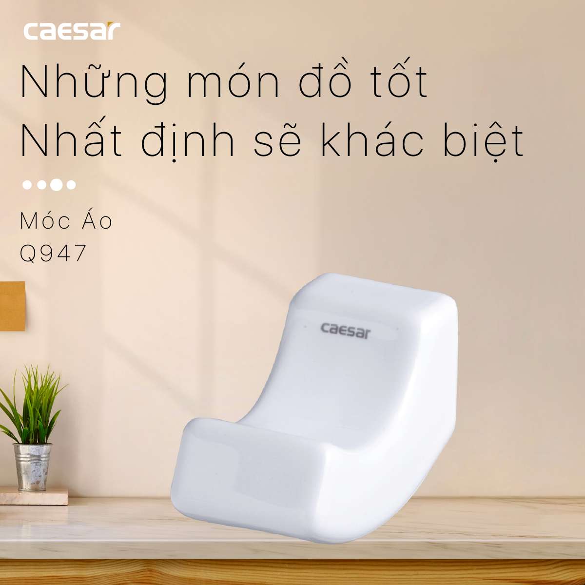 Móc áo bằng sứ Caesar Q947
