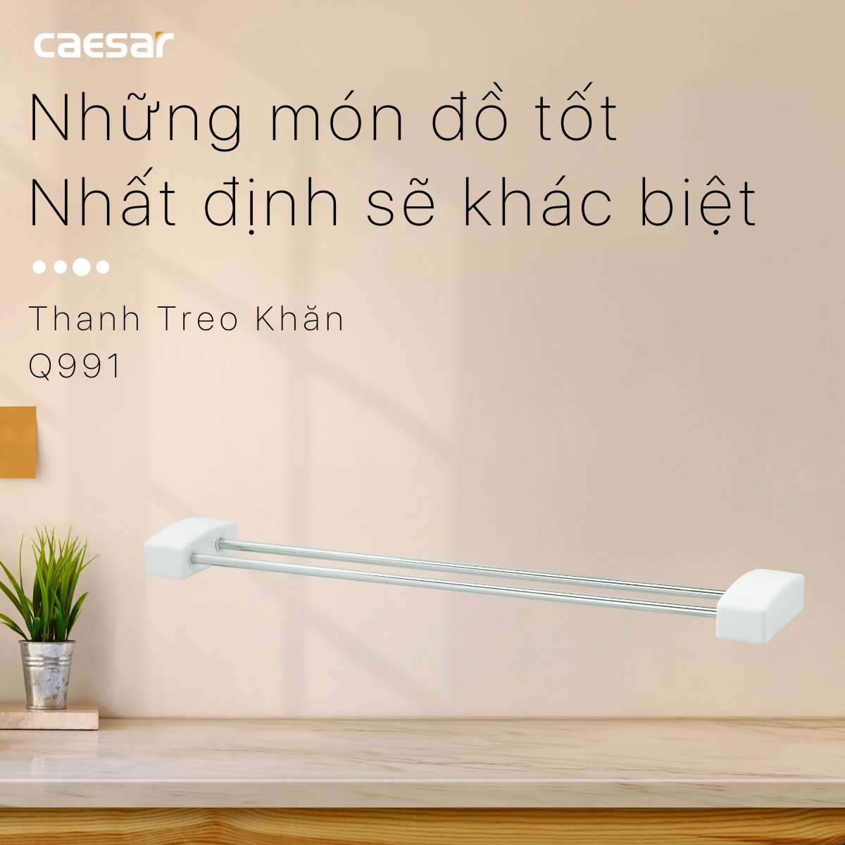 Giá treo khăn 1 tầng Caesar Q991