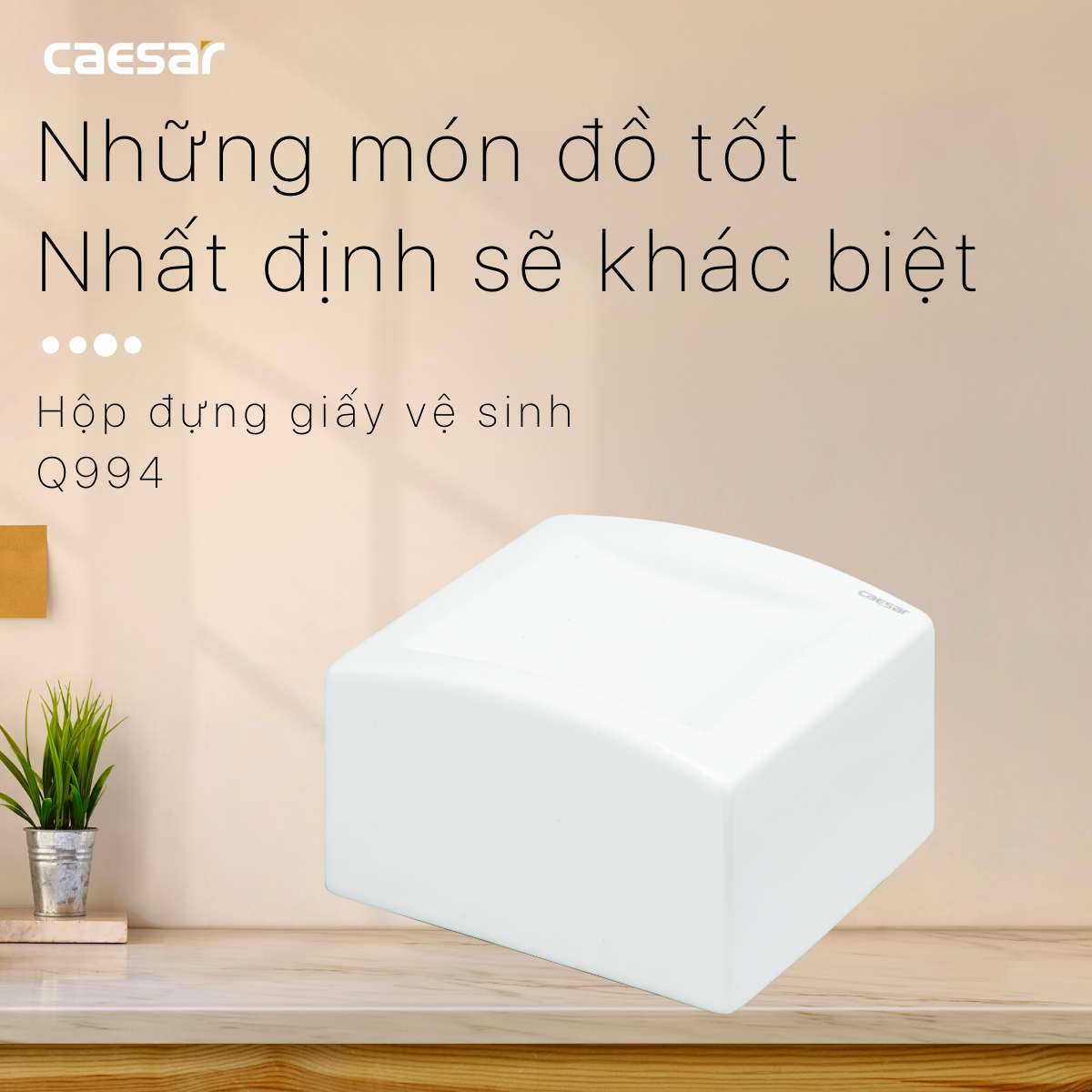 Hộp giấy vệ sinh Caesar Q994