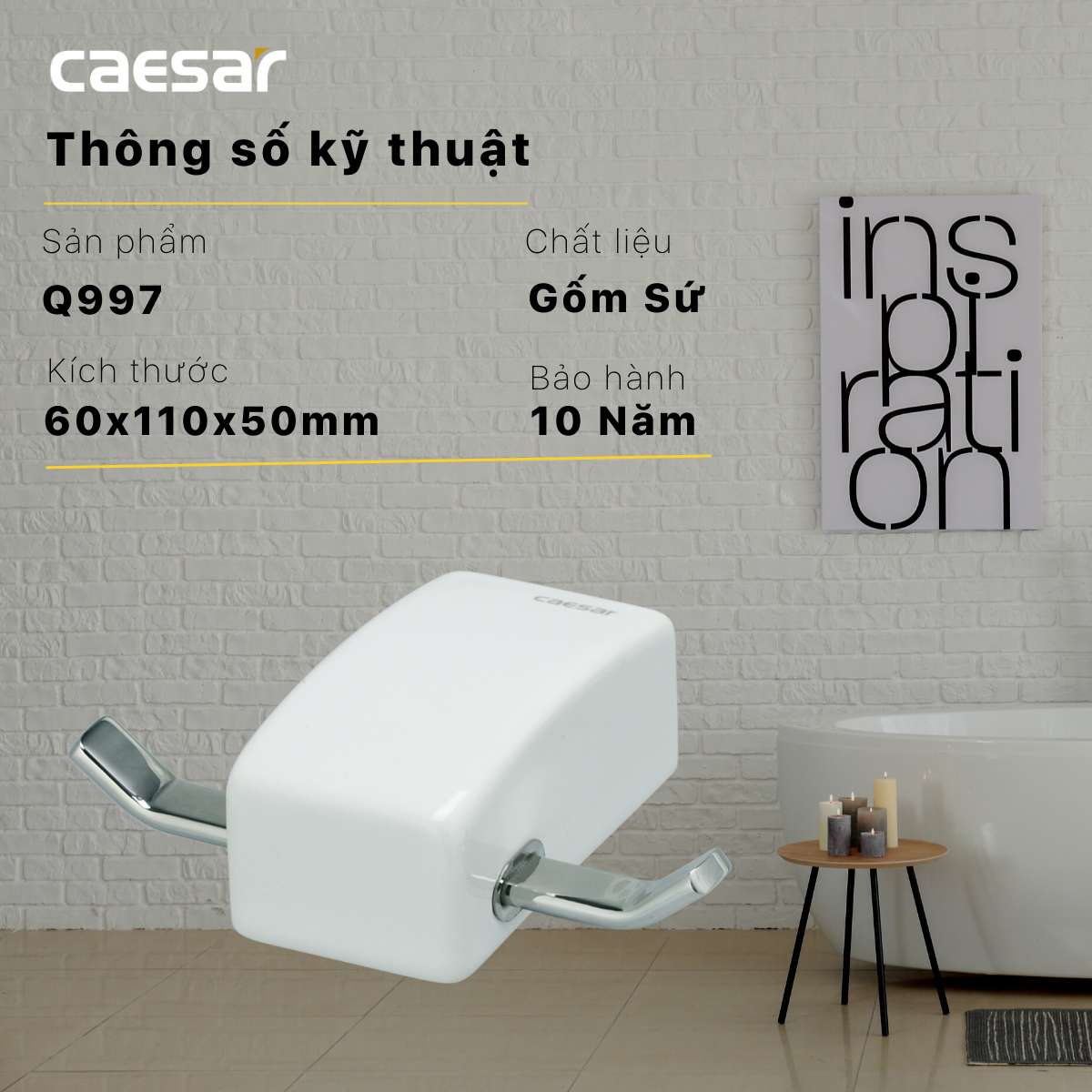 Móc áo Caesar Q997