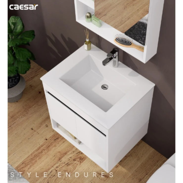 Bộ Tủ Lavabo Caesar LF5030/EH15030AV Treo Tường 650x500mm