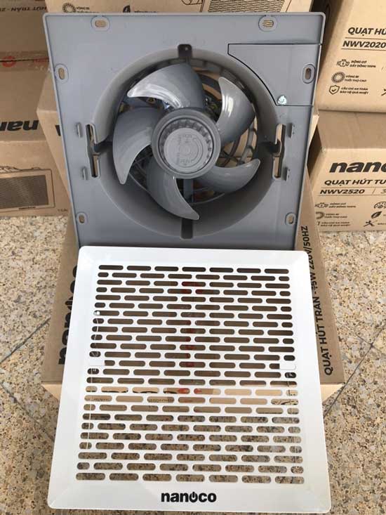 Quạt hút âm trần có ống dẫn Nanoco NCV1520-C