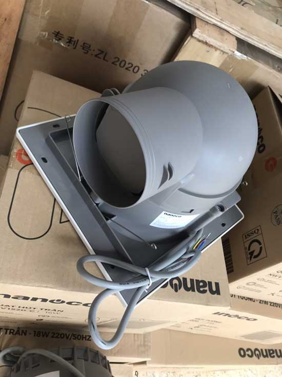 Quạt hút âm trần có ống dẫn Nanoco NCV1520-C