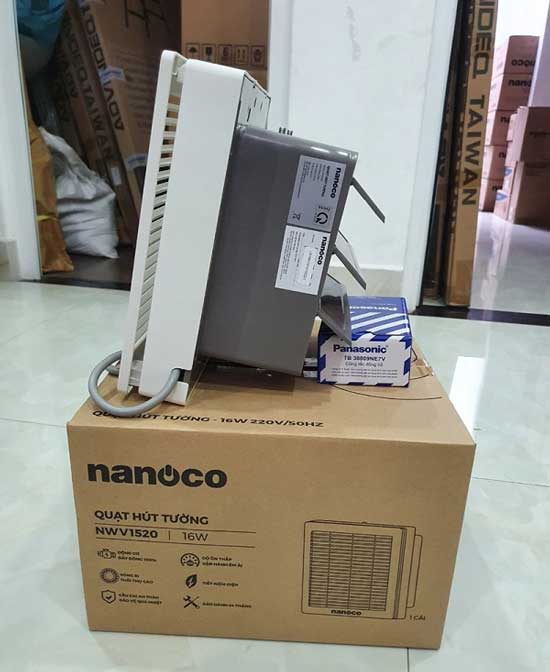 Quạt hút thông gió gắn tường 1 chiều Nanoco NWV1520