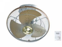 Quạt đảo treo trần Panasonic F409QGO màu vàng ánh kim