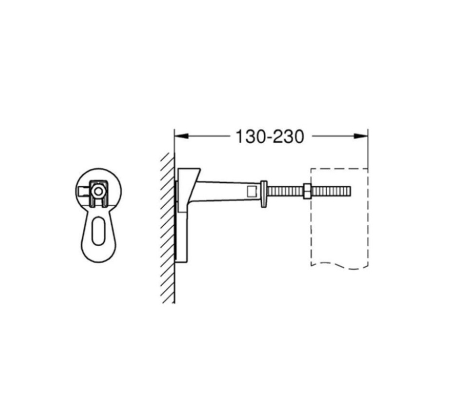 Bộ vít chịu lực bồn cầu treo tường GROHE 3855800M