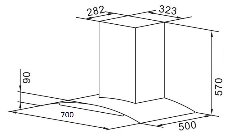 Máy Hút Mùi Chefs EH-R501E7 DC
