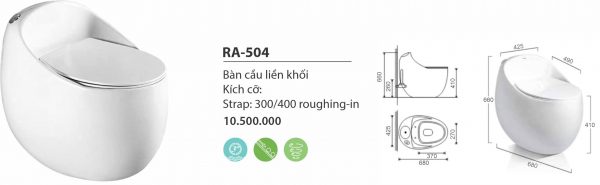 Bàn cầu trứng RA-504
