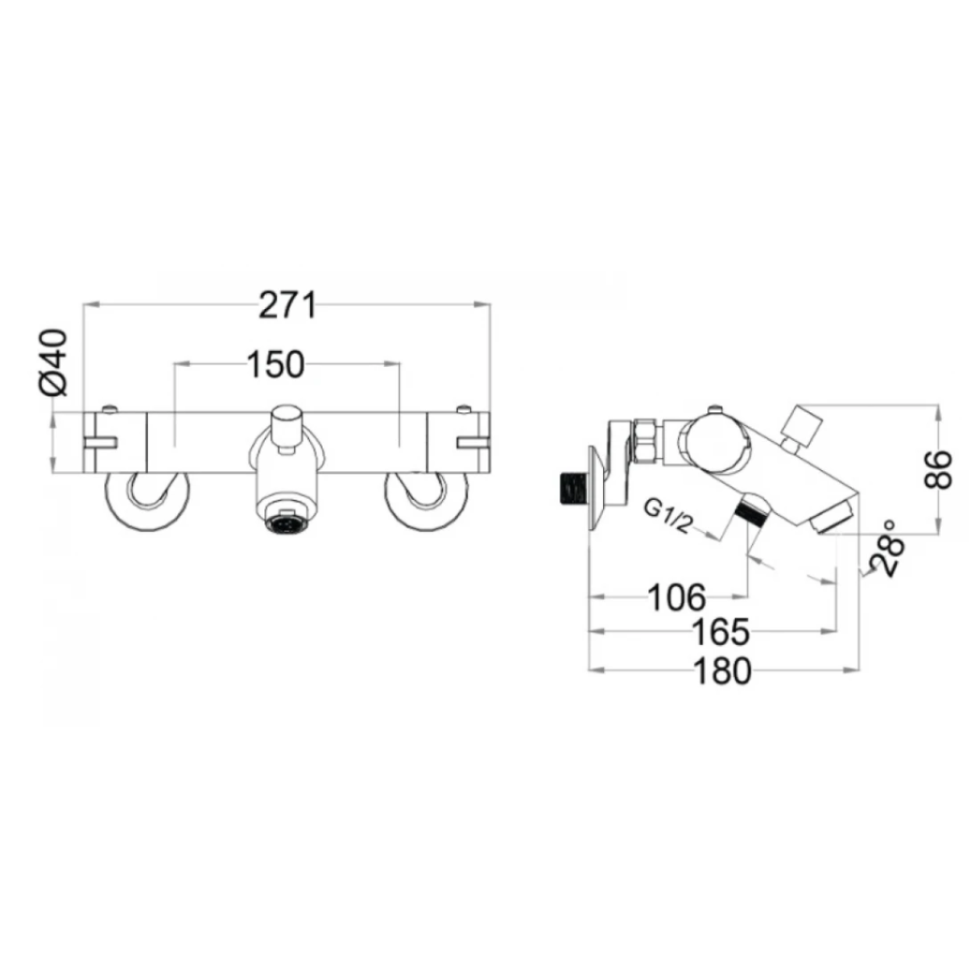 Sen tắm đứng nhiệt tự động TS617