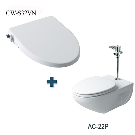 Bồn cầu nắp rửa cơ thông minh Inax AC-22P + CW-S32VN