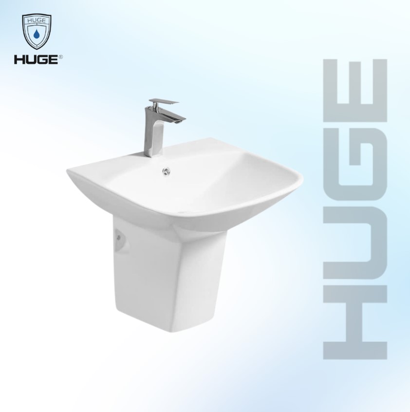 CHẬU LAVABO TREO TƯỜNG HUGE (H-LV162)