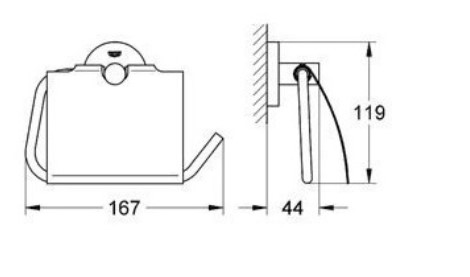 Móc Giấy Vệ Sinh Grohe 40367001 Essentials