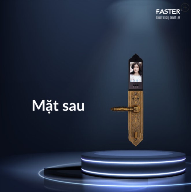 KHÓA CỬA ĐẠI SẢNH FASTER FS009 GB BRASS
