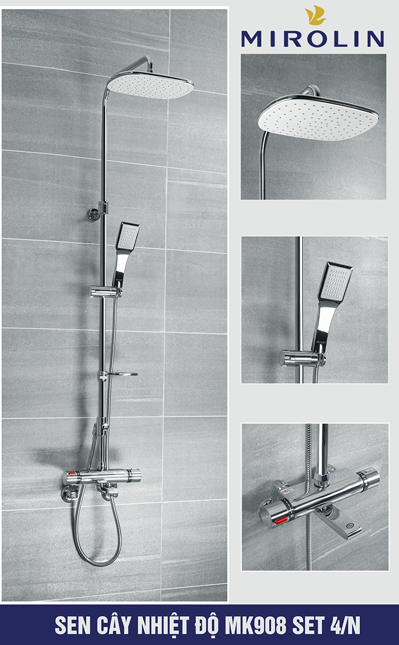 Sen cây nhiệt độ Mirolin MK908 SET 4/N