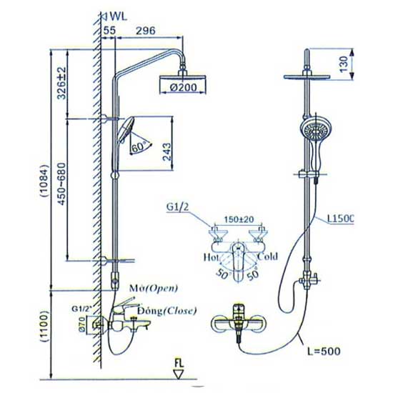 Sen cây Inax BFV-1405S