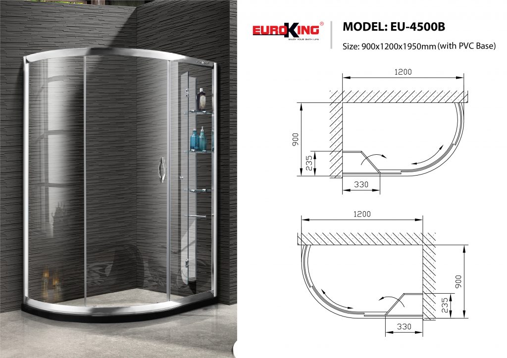 Phòng tắm vách kính Euroking EU-4500B
