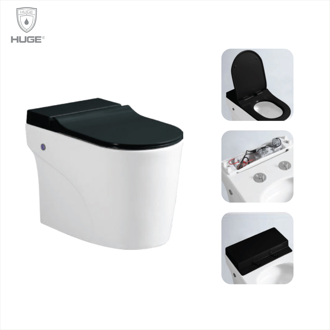 Bồn cầu thông minh dùng PIN Huge H-BS2088B