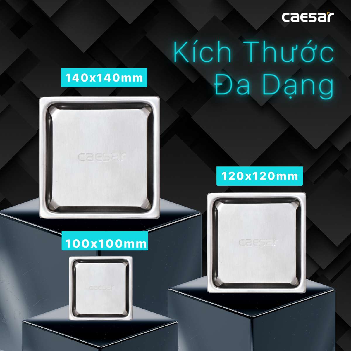 Ga thoát sàn Caesar ST1010E (Ø60)