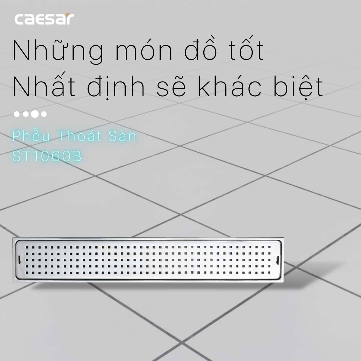 Ga thoát sàn Caesar ST1060B (Ø60)