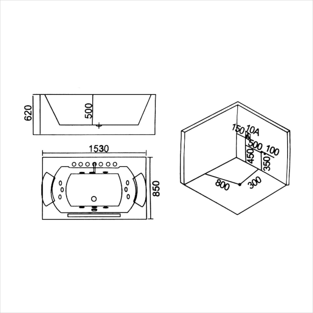 Bồn tắm massage (B-2202)