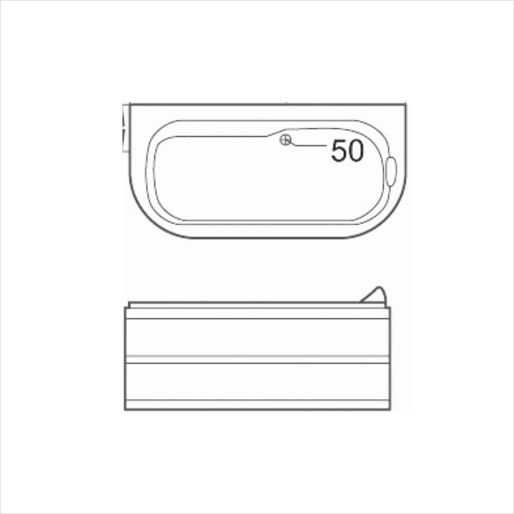 Bồn tắm massage yếm trái/phải (B-2235L/R)