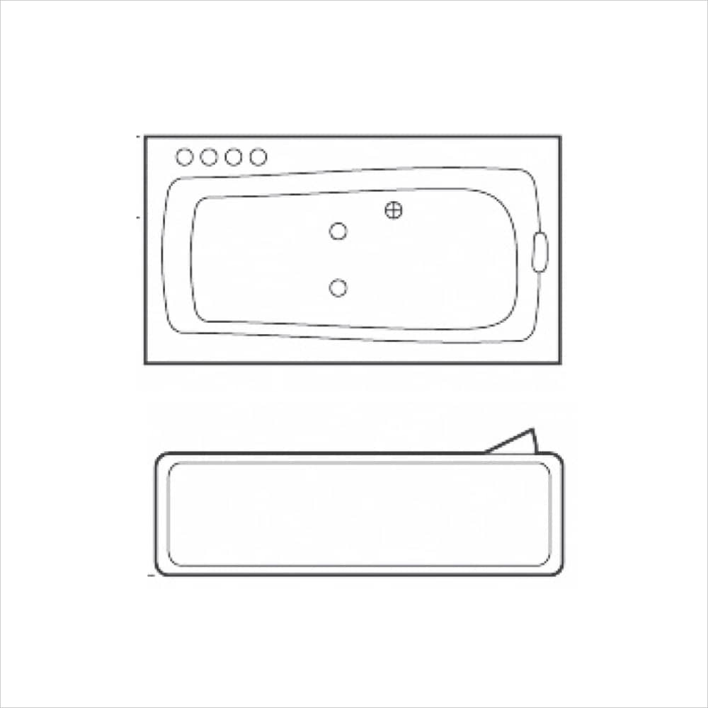 Bồn tắm massage yếm trái/phải (B-2237L/R)