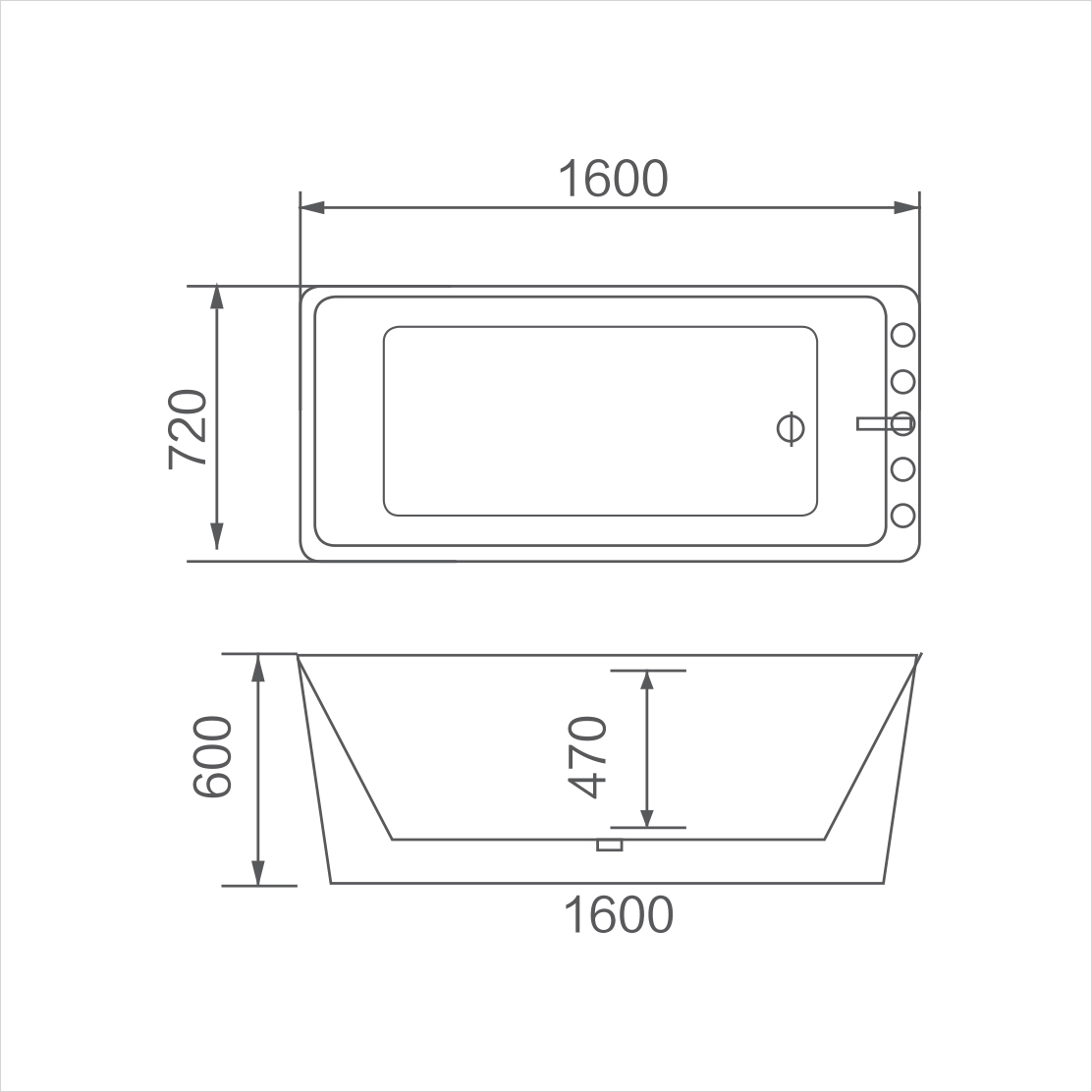 Bồn tắm độc lập (D-1001LB)