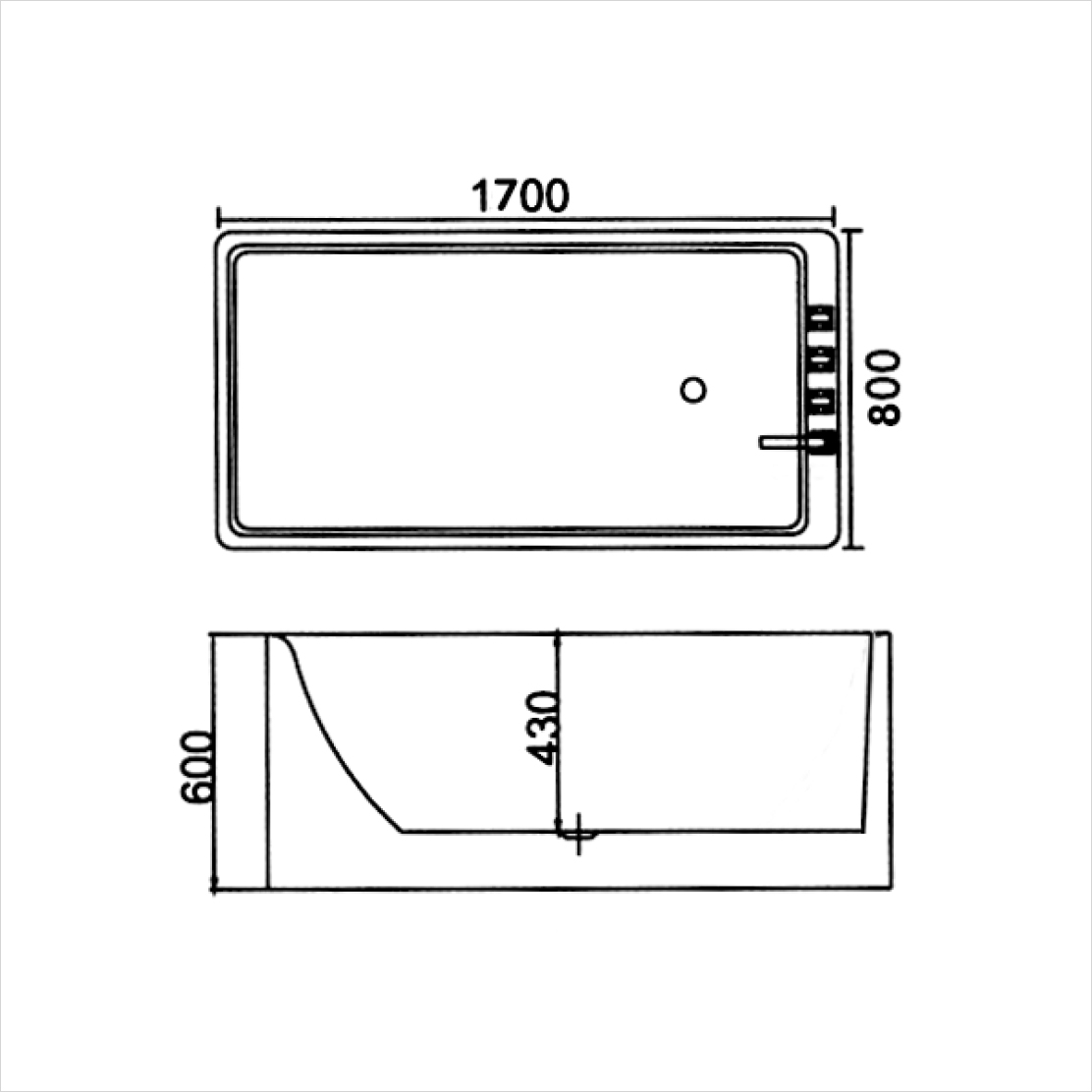 Bồn tắm độc lập (D-1002)